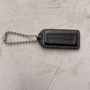 COACH leather tag